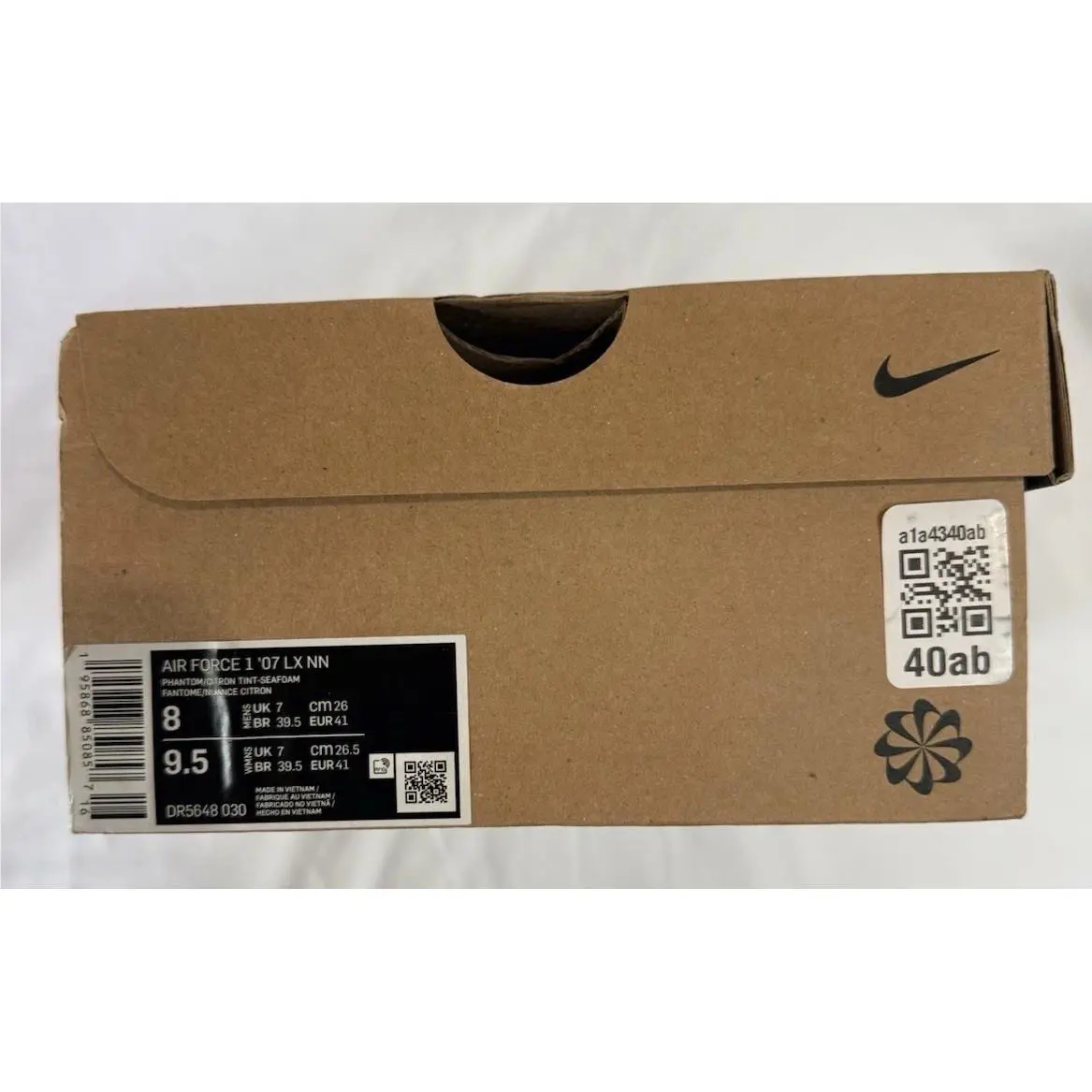 Nike shoes - Nike Air Force 1 - Air Force - DR5648-030 - Ivory, Manufacturer: Phantom/Seafoam/Pearl White/Citron Tint 9
