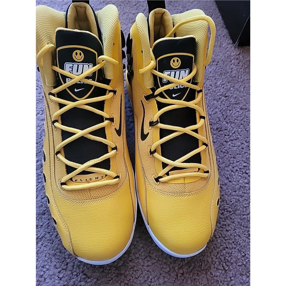 Nike shoes - Nike Sonic Flight - Sonic Flight - yellow black 3