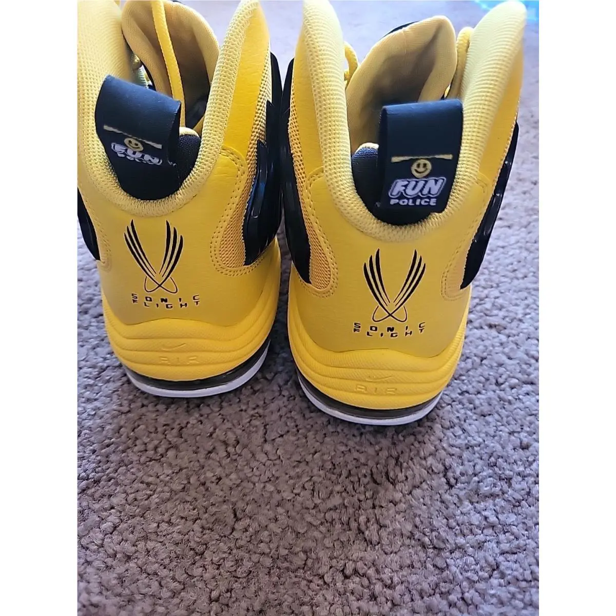 Nike shoes - Nike Sonic Flight - Sonic Flight - yellow black 5