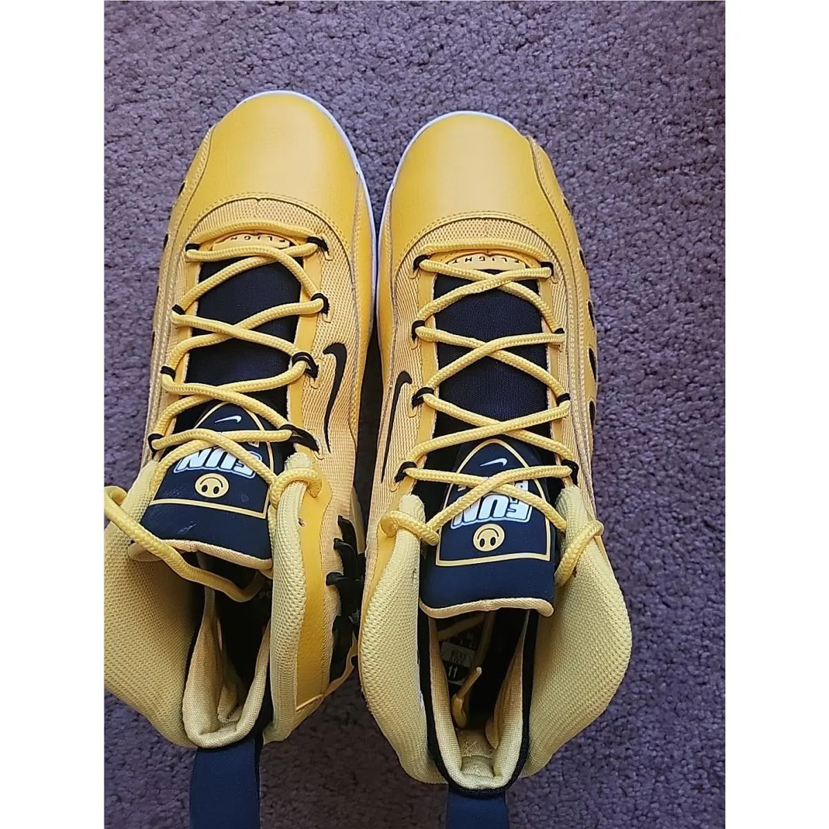 Nike shoes - Nike Sonic Flight - Sonic Flight - yellow black 6