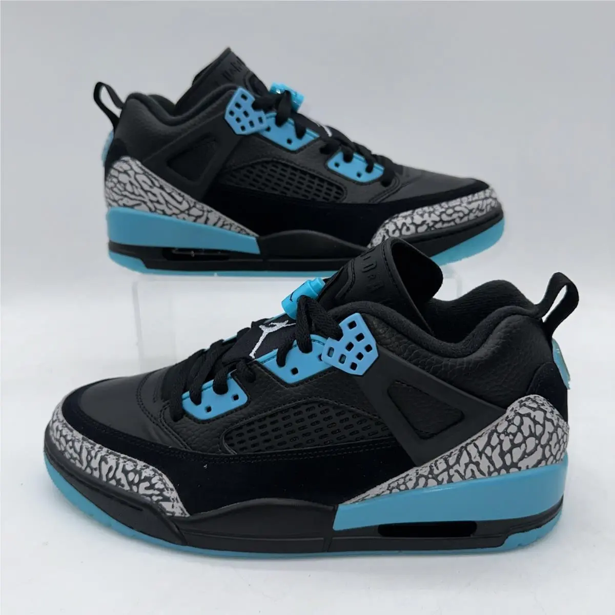 Nike Mens Size 11.5 Jordan Spizike Low FQ1759 005 Black/blue Basketball Sneaker