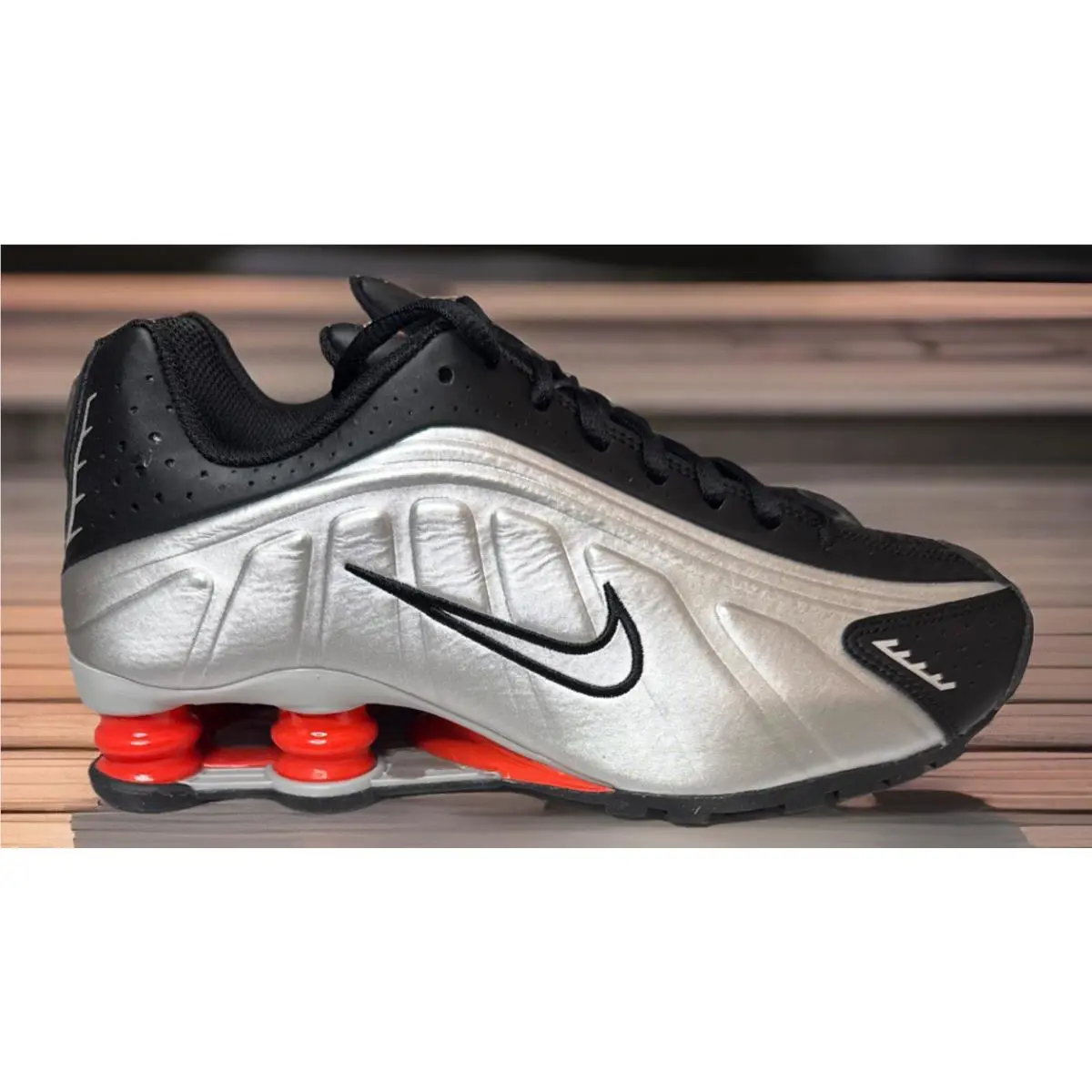 Nike shoes - Nike Shox R4 - Shox - Silver (UPC: 0197863870403) 0