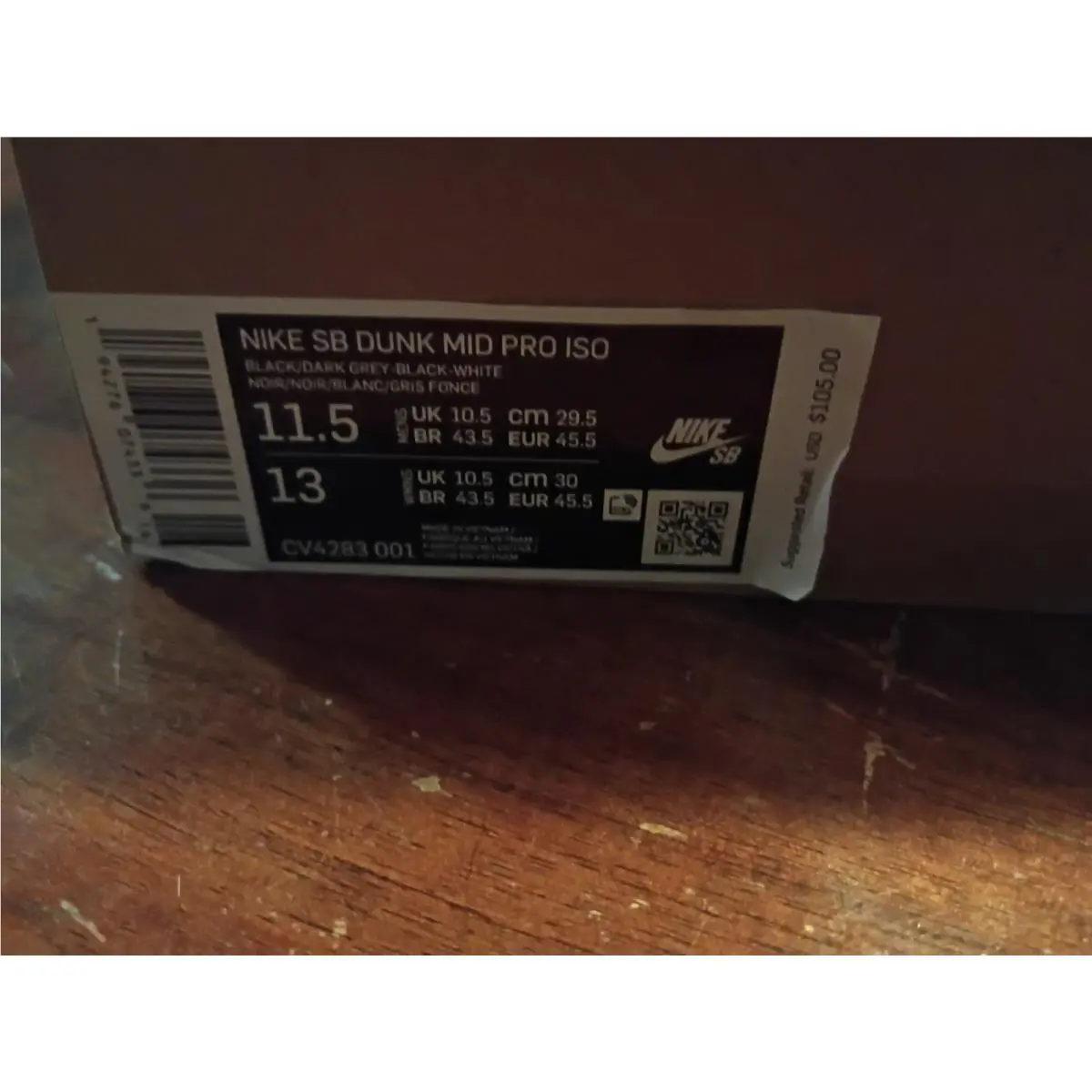 Nike shoes - Nike SB Dunk - Dunk - CV4283-001 - Gray 6
