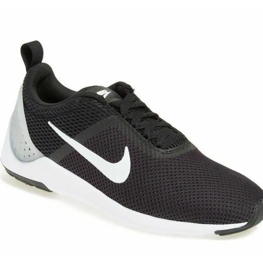 Men`s Nike Sneakers Lunarlon 2 Black White Platinum US Mens Size 13 - Black