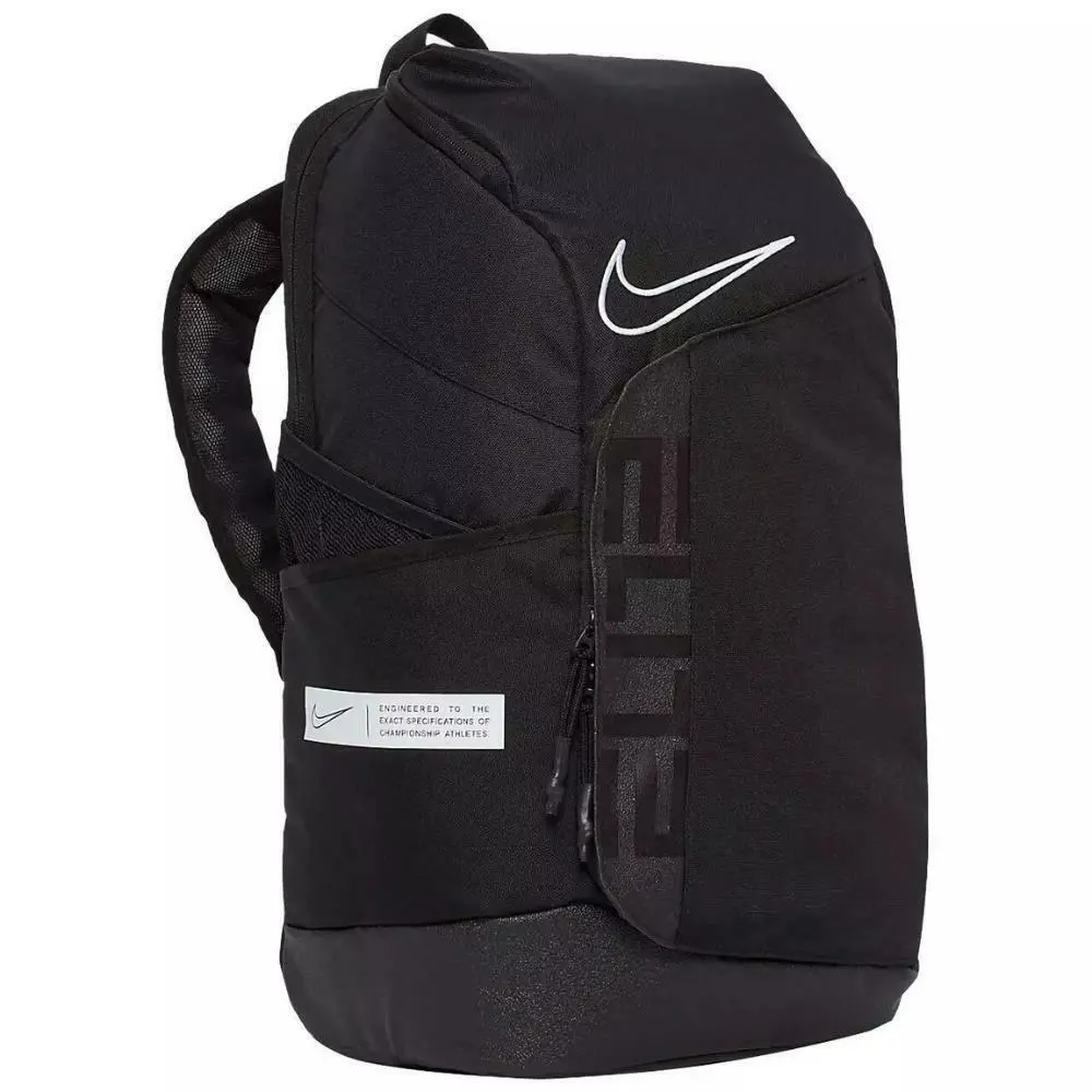 Nike Elite Pro Basketball Backpack Black White 32L Gym School Sports Bag BA6164