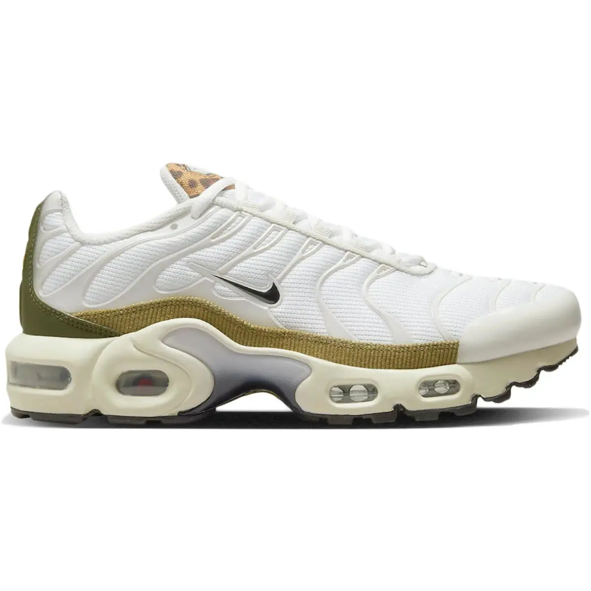 Nike Air Max Plus One Sneakers White Leopard Trainers TN Shoes Girls Women Size - White