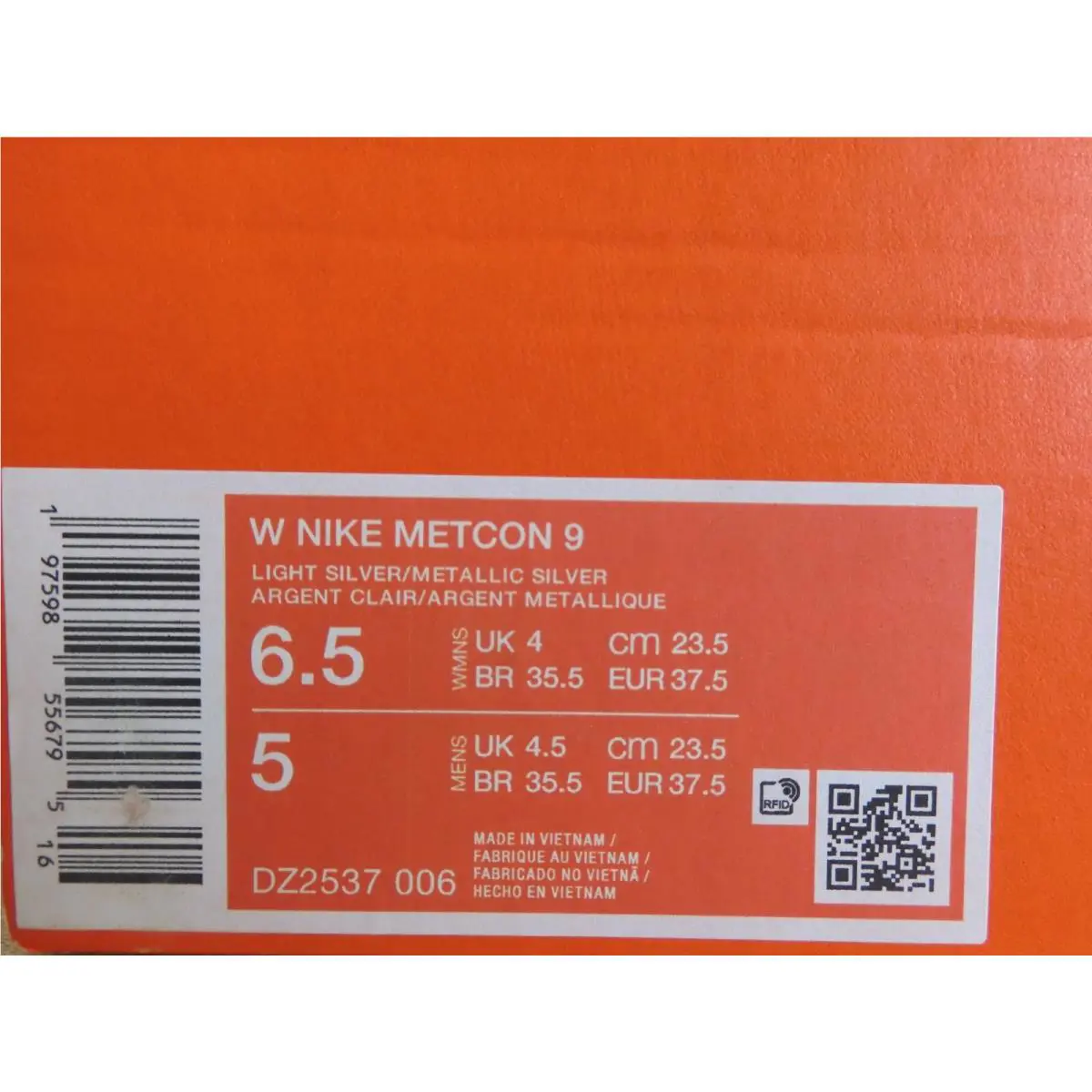 Nike shoes - Nike Metcon 9 - Metcon - DZ2537 006 - Silver (UPC: 197598556795) 3