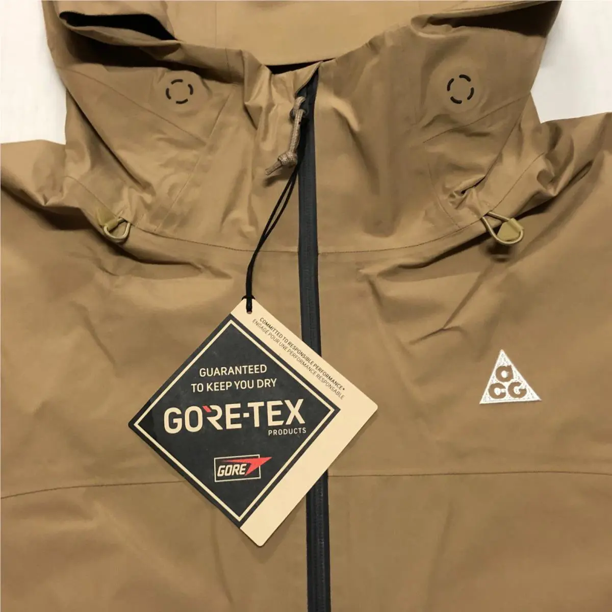 Nike clothing - Nike ACG Misery Ridge Storm-FIT ADV GORE-TEX - Parachute Beige/Anthracite-Summit White (UPC: 197859981397) 1