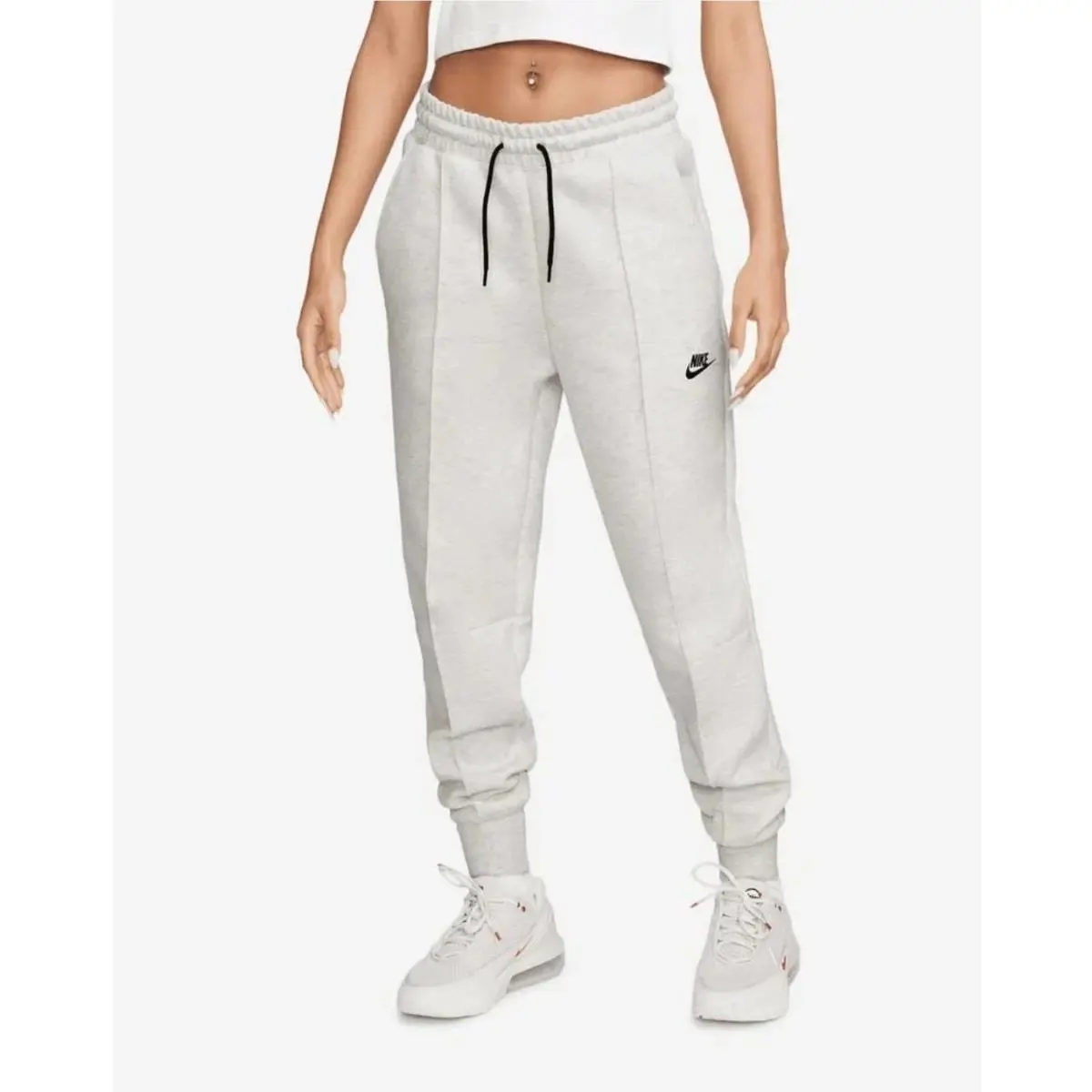 Nike Sportswear Tech Fleece Mid-rise Women`s Joggers FB8330-013 Grey Size XL