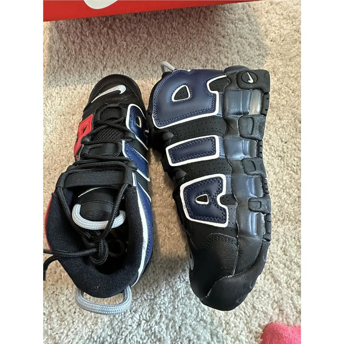 Nike shoes - Nike Air More Uptempo - Air More Uptempo - Blue & Red (UPC: 0195244208104) 2