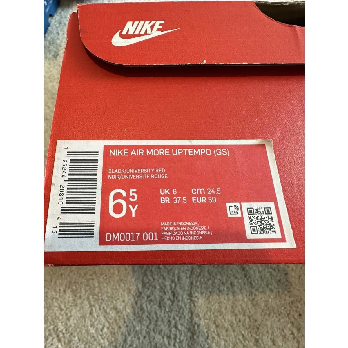 Nike shoes - Nike Air More Uptempo - Air More Uptempo - Blue & Red (UPC: 0195244208104) 5