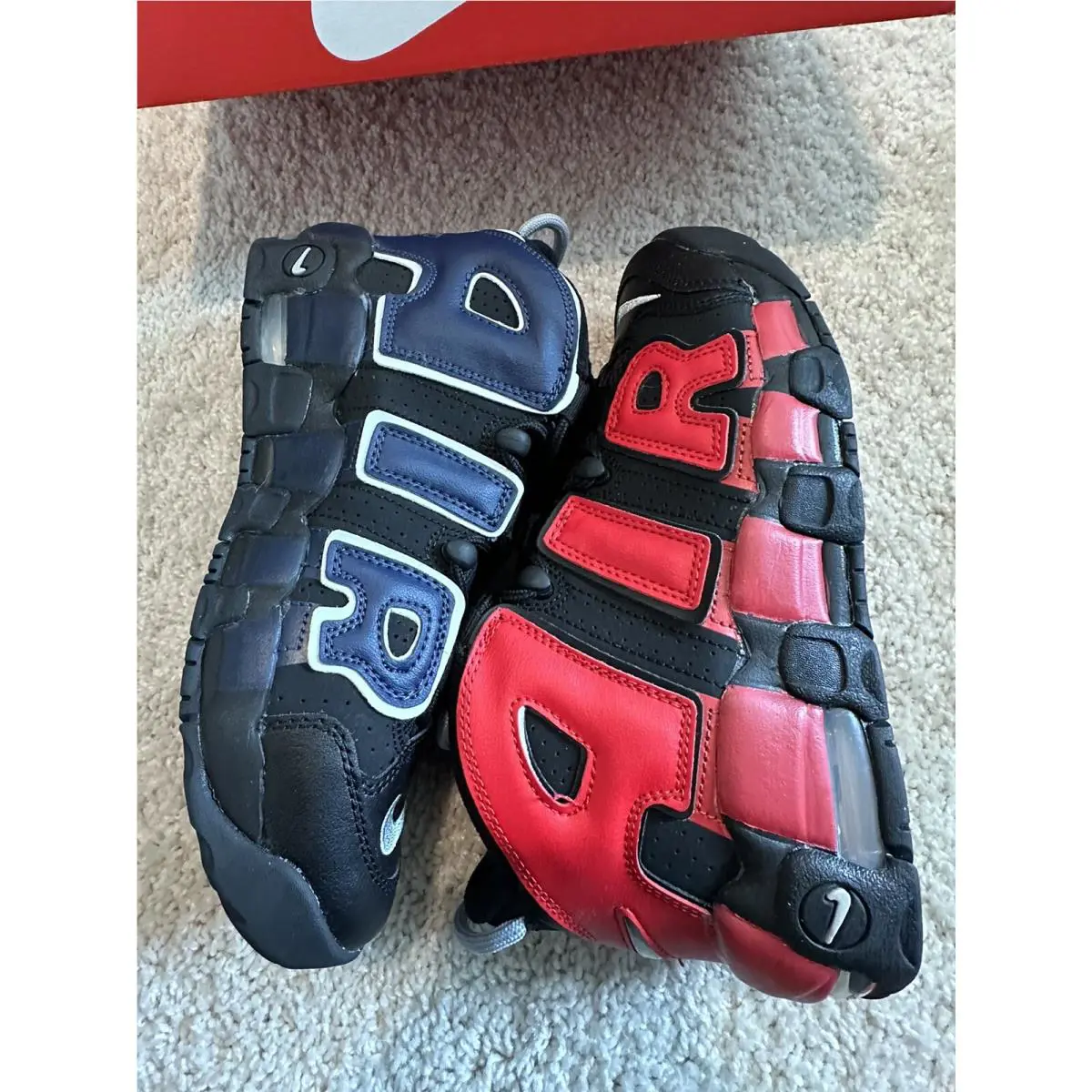 Nike shoes - Nike Air More Uptempo - Air More Uptempo - Blue & Red (UPC: 0195244208104) 4