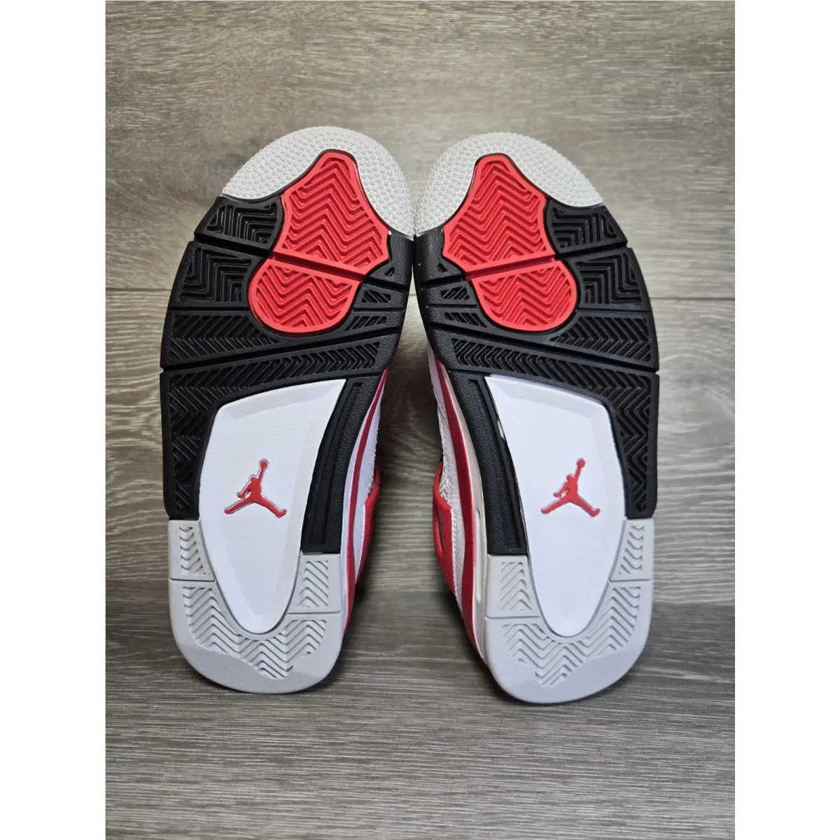Nike shoes - Nike Air Jordan 4 Retro - 408452-161 - White / Fire Red / Black / Neutral Grey 3