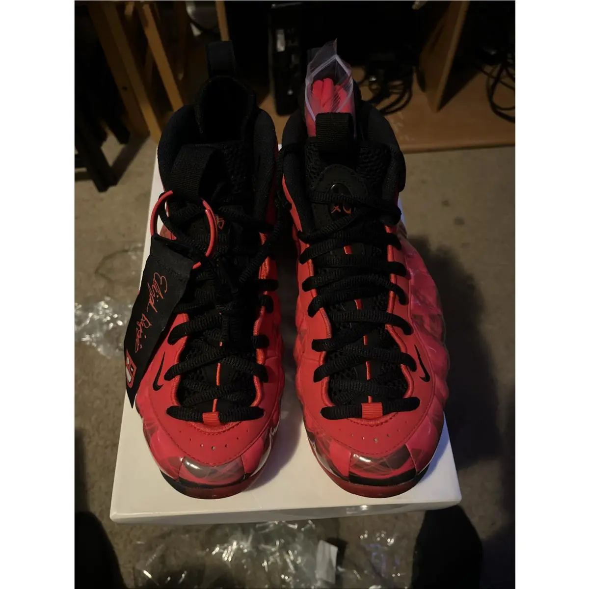 Nike shoes - Nike Air Foamposite - Air Foamposite - 641745-600 - Red (UPC: 0886061307483) 0