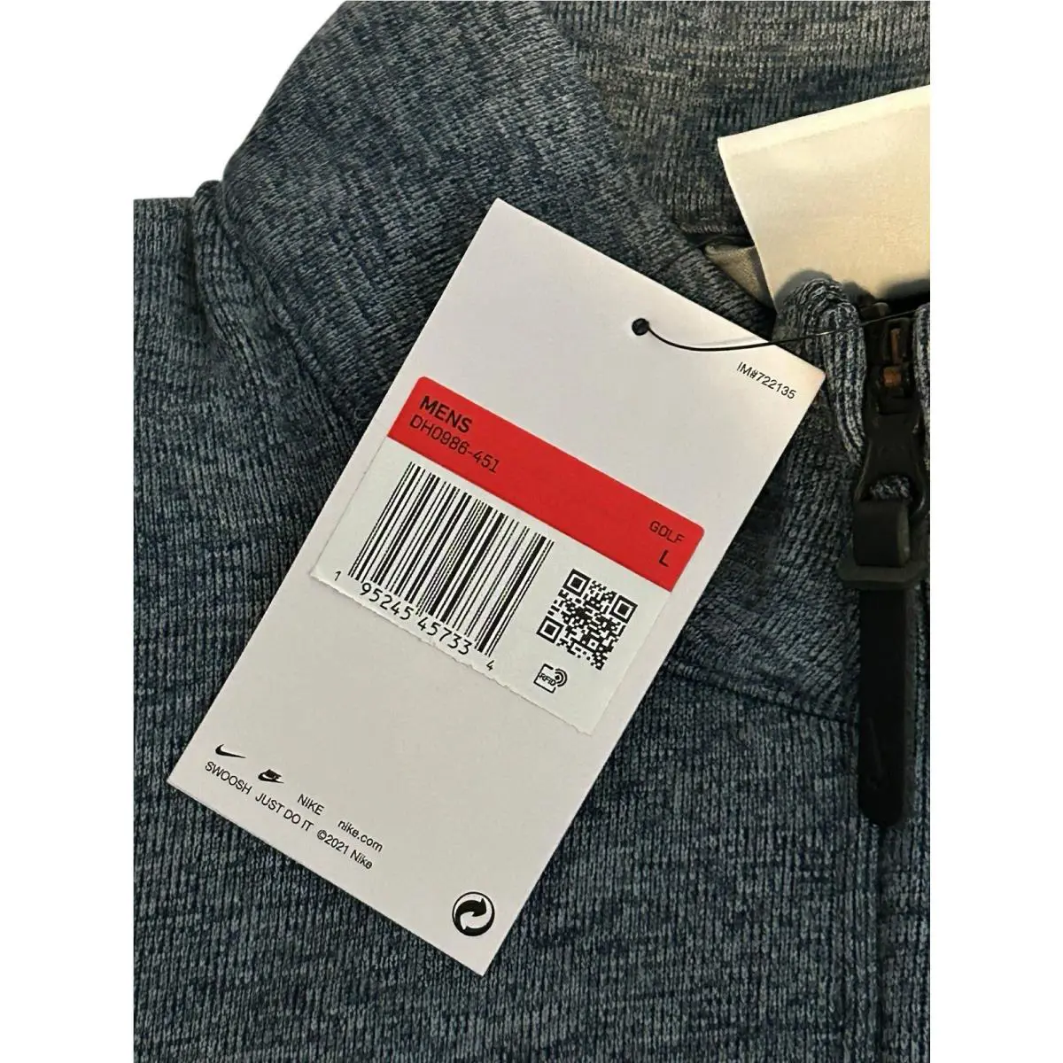 Nike clothing - NIKE PLAYER HALF-ZIP - PLAYER - DH0986451 - Blue 2
