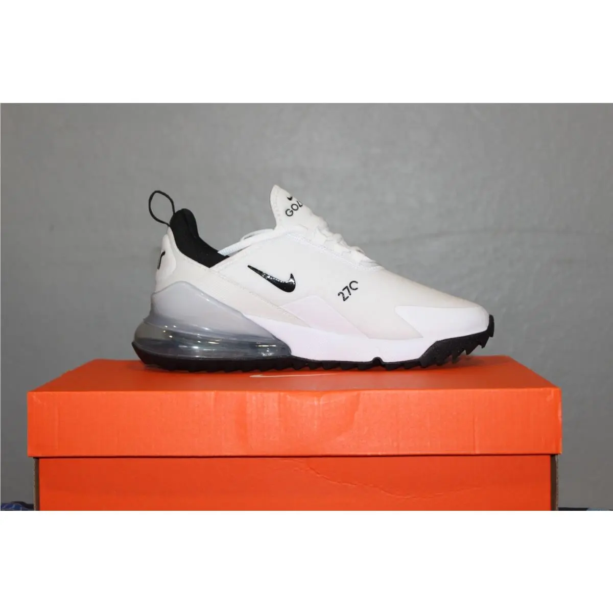 Air Max 270 Golf Shoes Women 7.5 / Men 9 US White Black CK6483-102 by Nike