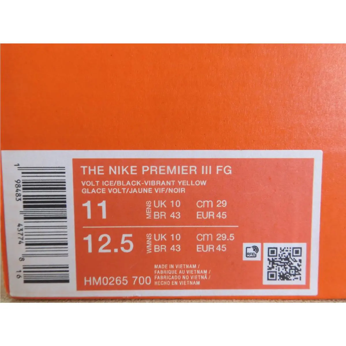 Nike shoes - Nike Premier 3 - Premier - HM0265 700 - Yellow (UPC: 198483437748) 6