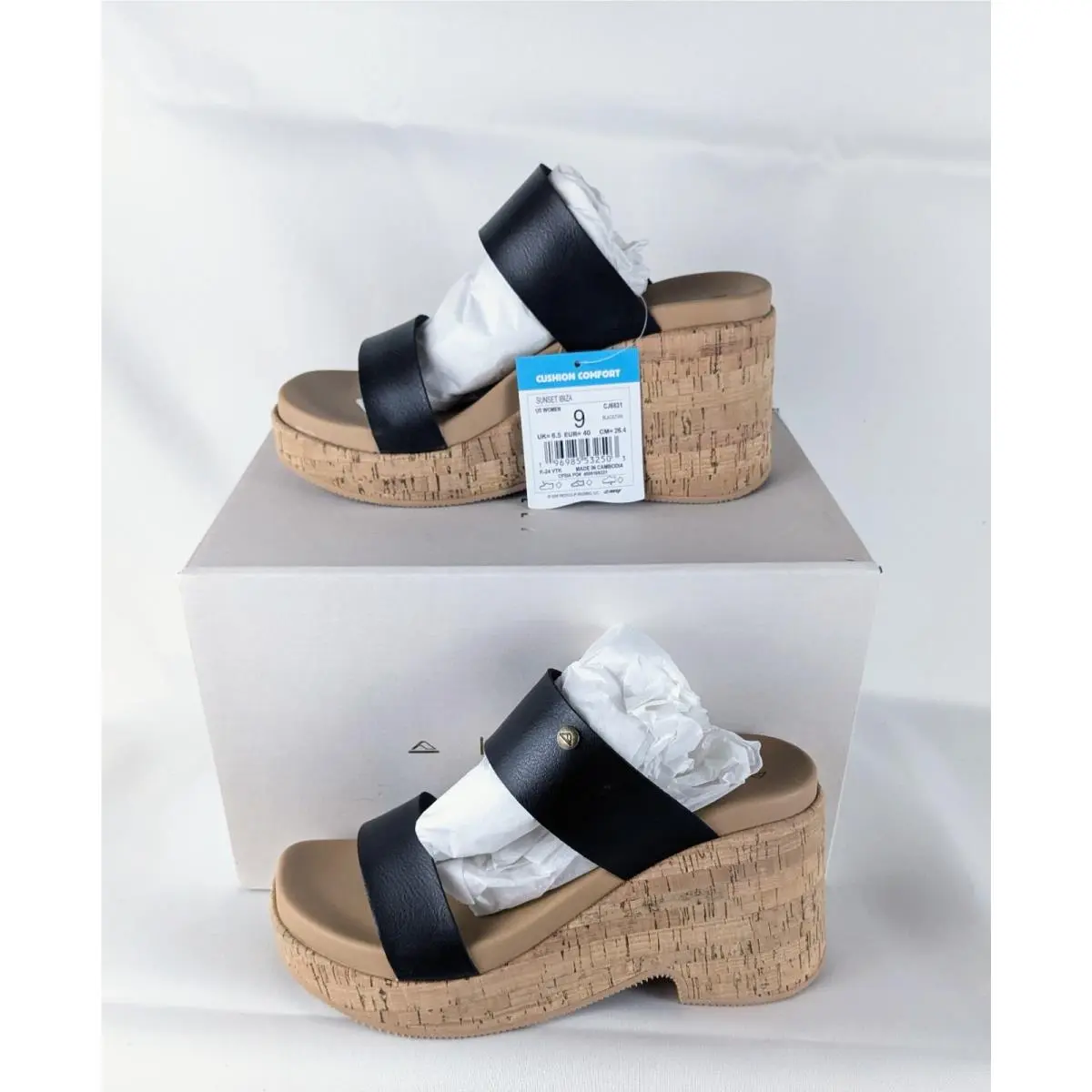 Reef shoes - reef sunset ibiza - sunset ibiza - Black / Tan 5