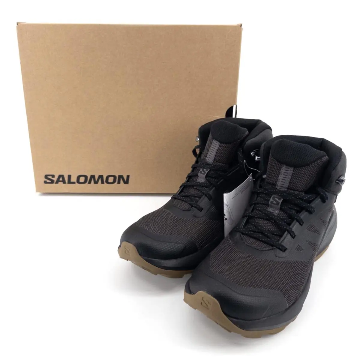 Salomon Mens Elixir Tour Mid WP Hiking Shoe - Phantom / Black / Asphalt, variaitons