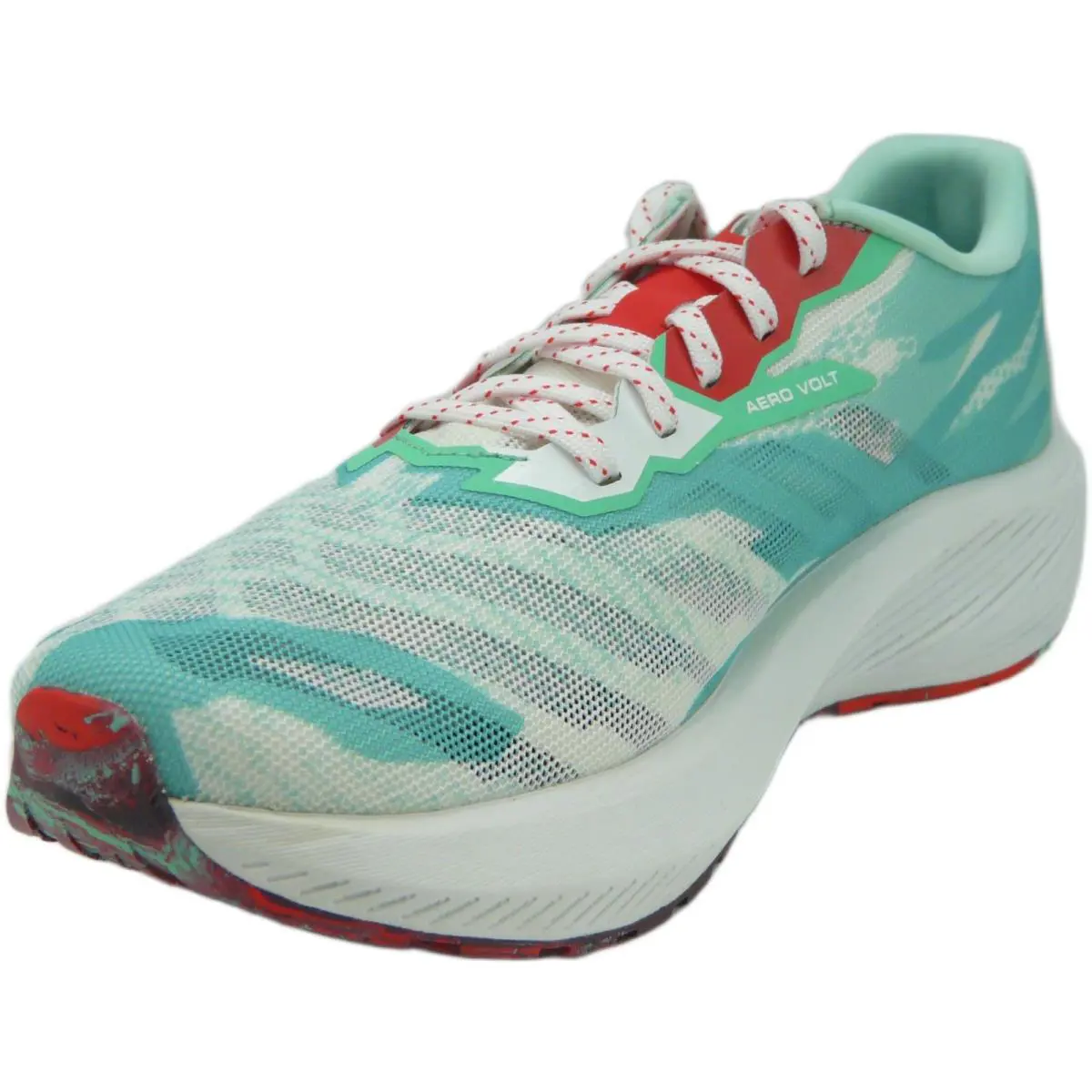 Salomon shoes - Salomon Aero Glide - Aero Glide - Yucca / White / Poppy Red 1