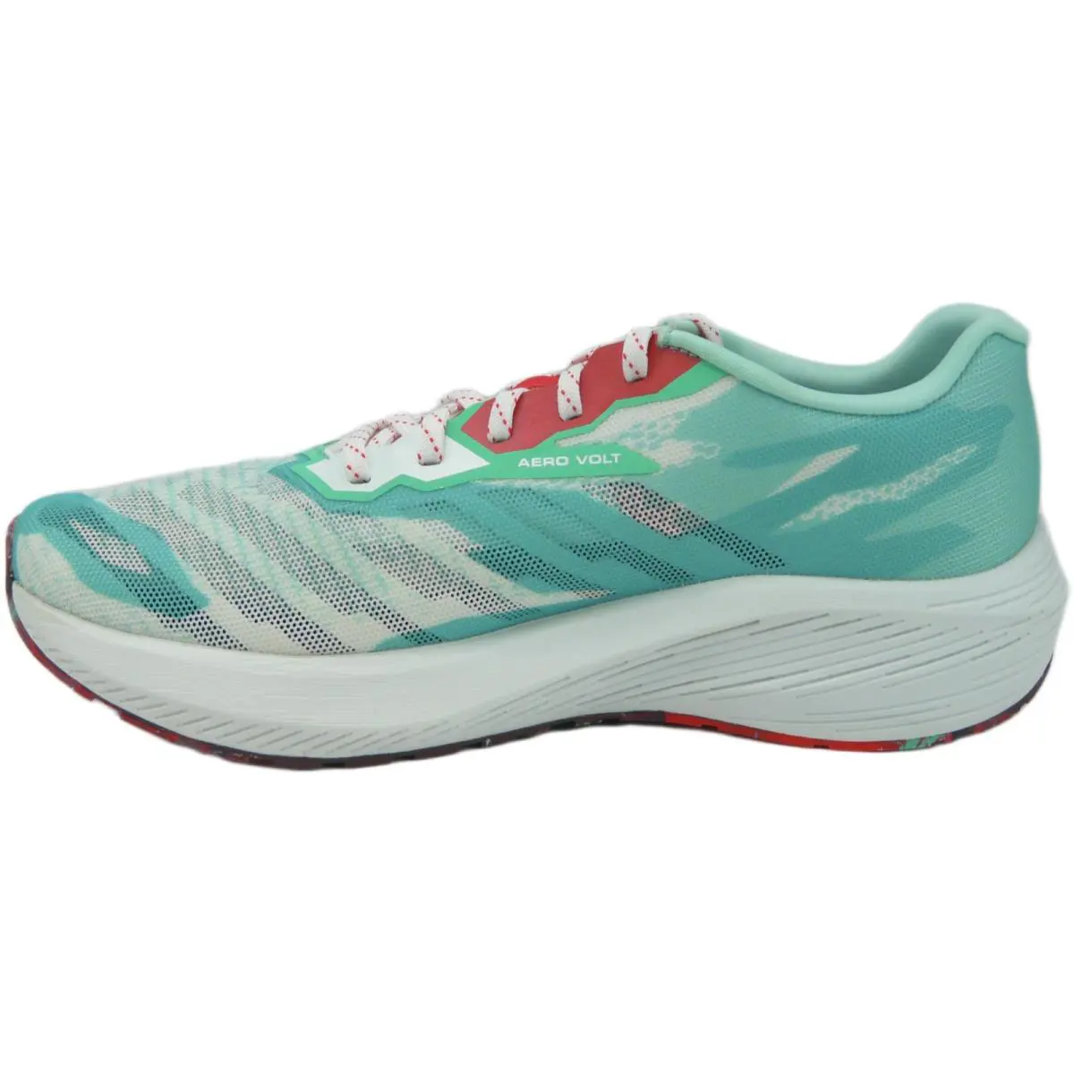 Salomon shoes - Salomon Aero Glide - Aero Glide - Yucca / White / Poppy Red 2