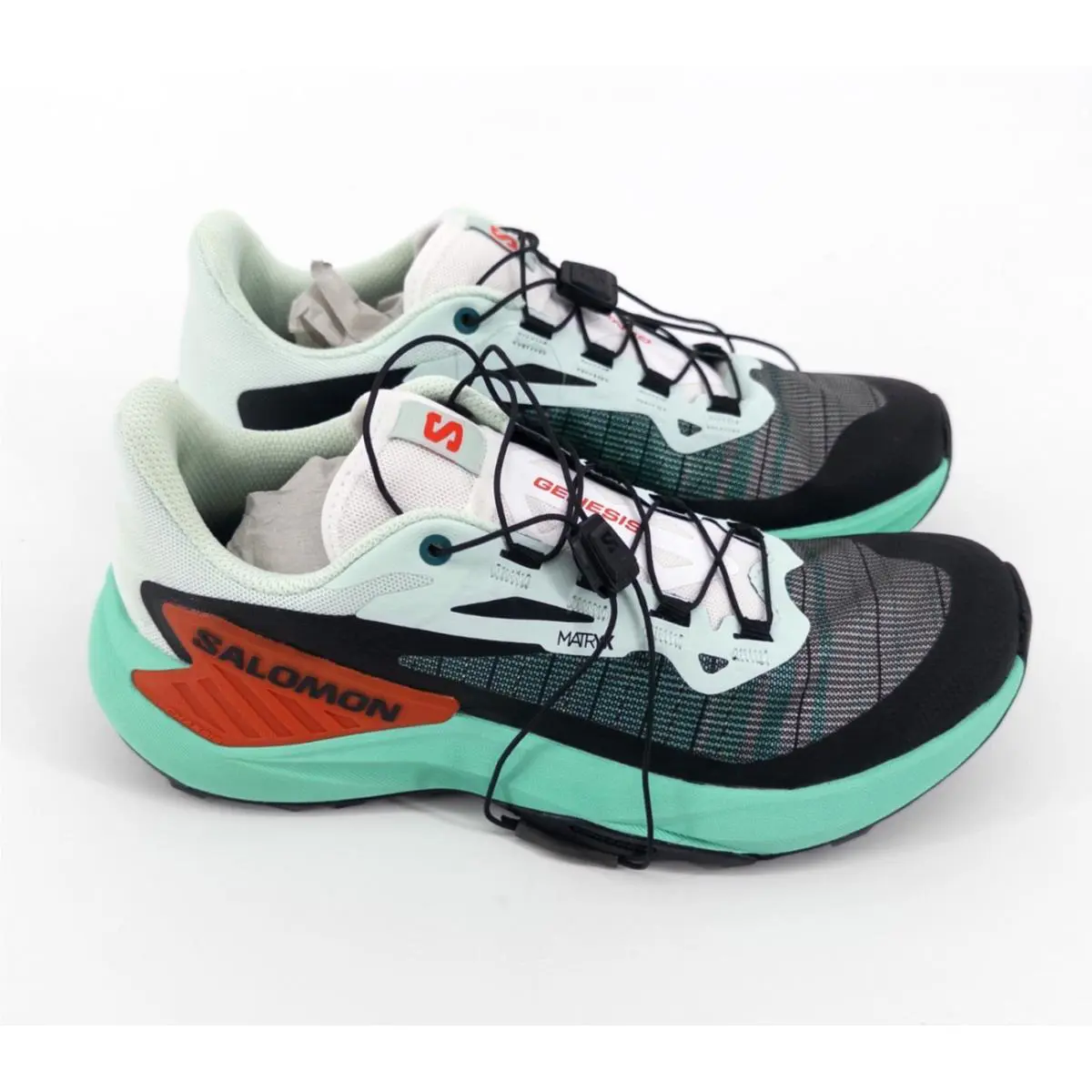 Salomon shoes - Bay / Electric Green / Cherry Tomato, Variations 1