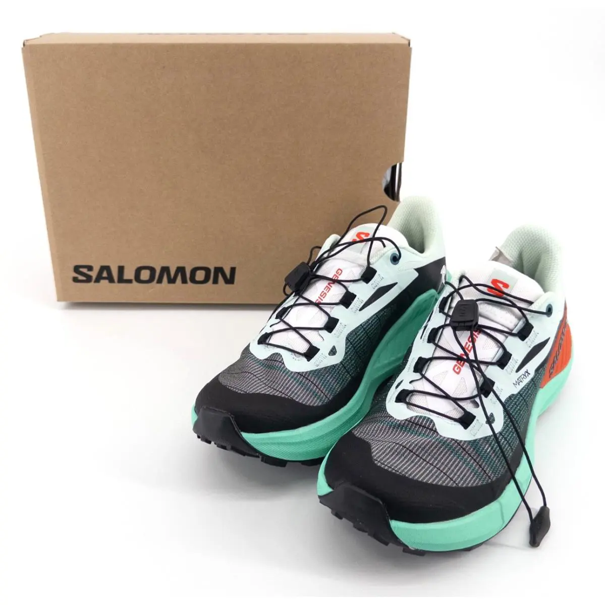 Salomon shoes - Bay / Electric Green / Cherry Tomato, Variations 4