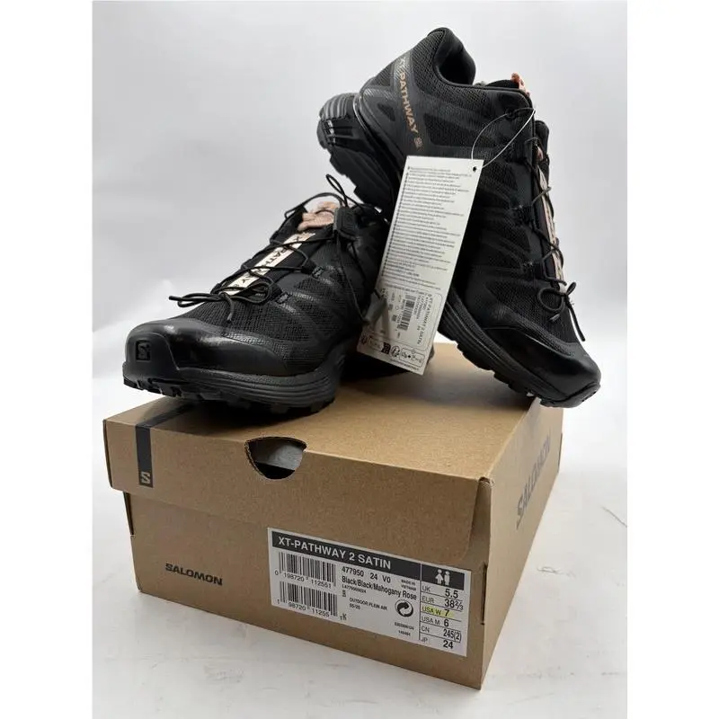 Salomon Xt-pathway 2 Satin 477950 Black/ Mahogany Rose SZ 7 Euro 38 2/3