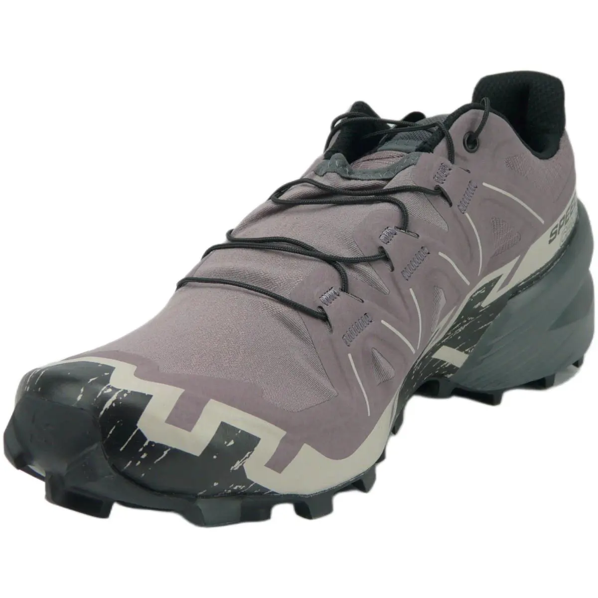 Salomon Speedcross 6 Women`s Moonscape/black/ashes of Roses US 10 D Wide - Moonscape Black / Ashes of Roses