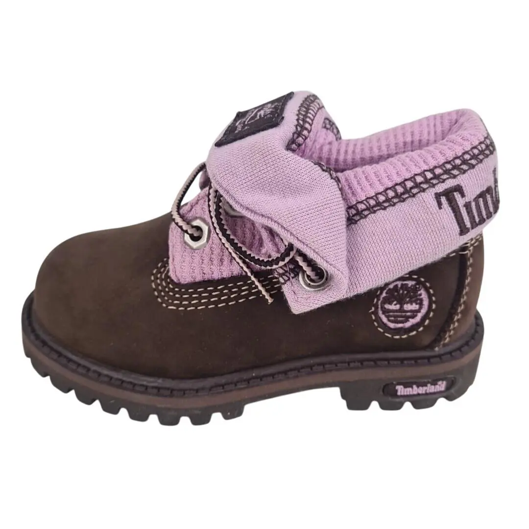 Timberland Toddler`s Roll Top Hex 29857 Boots Waterproof Casual Brown Size 12