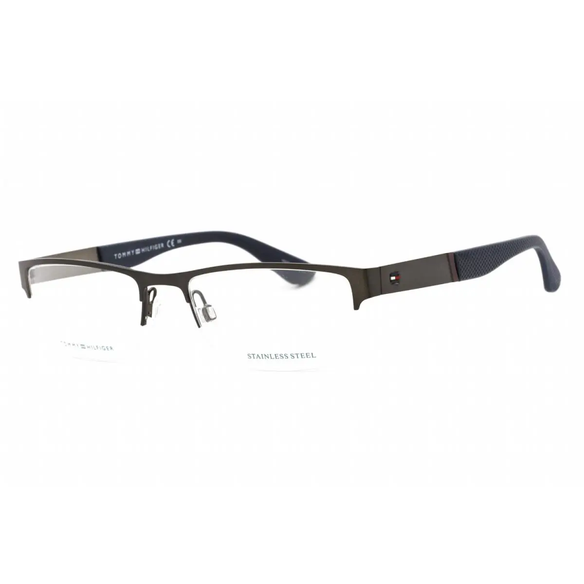 Tommy Hilfiger Th 1524 0R80 00 Semi Matte Dark Ruthenium 52mm Eyeglasses