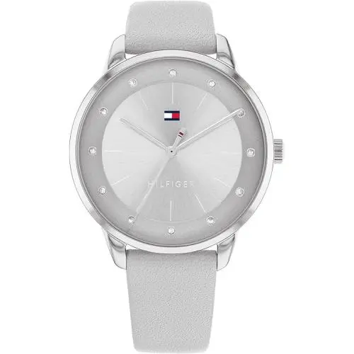 Tommy Hilfiger 1782542 Women`s Watch Stainless Steel Case and Leather Strap