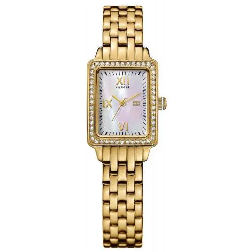 Tommy Hilfiger 1781107 Mother of Pearl Dial Gold Plated Women`s Watch