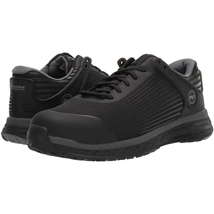 Timberland Pro Drivetrain Safety Toe Black Sneaker Men`s Z2198 Size 12 M - Black