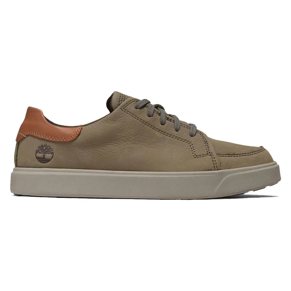 Men`s Timberland Emerson Street Low Lace Sneaker Med. Gray Nubuck Size 11.5 M - Gray