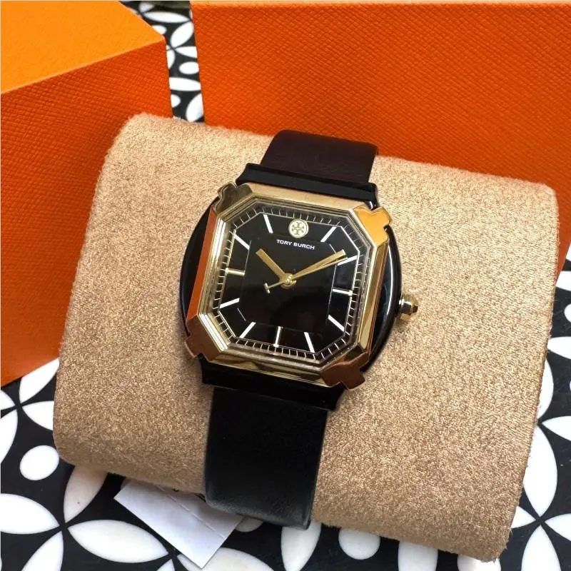 Tory Burch Blake Two Tone Stainless Pink Leather Women`s Watch TBW5103