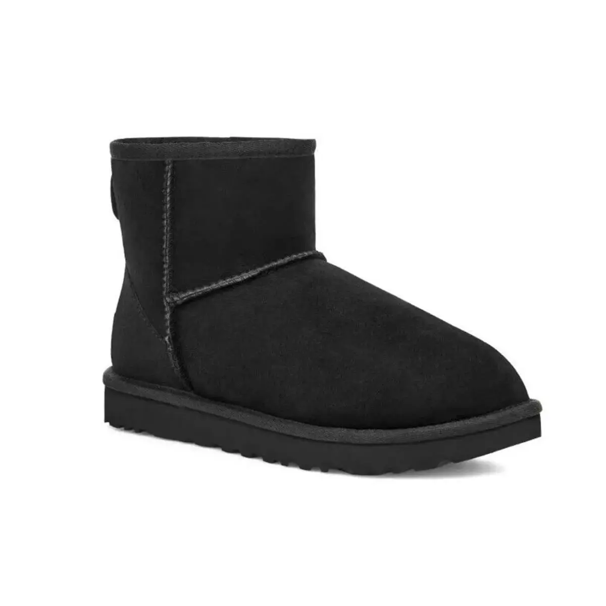 Women Ugg Classic Mini II Suede Boot 1016222 Color Black - Black