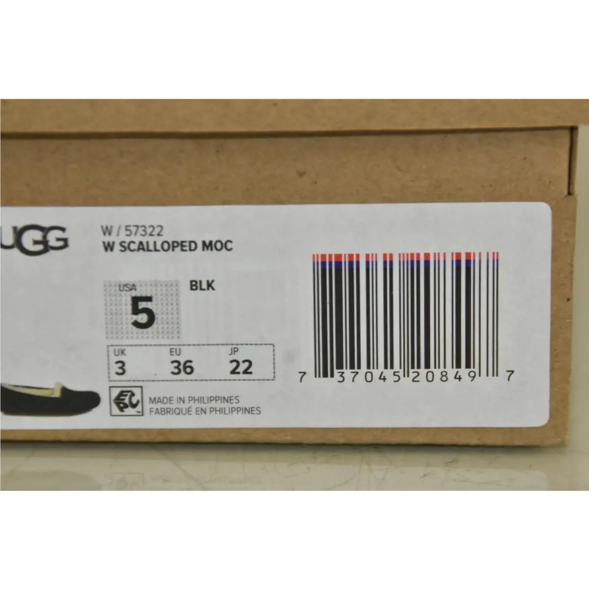 UGG shoes - UGG Australia Scalloped Moc - Australia Scalloped Moc - Black 4