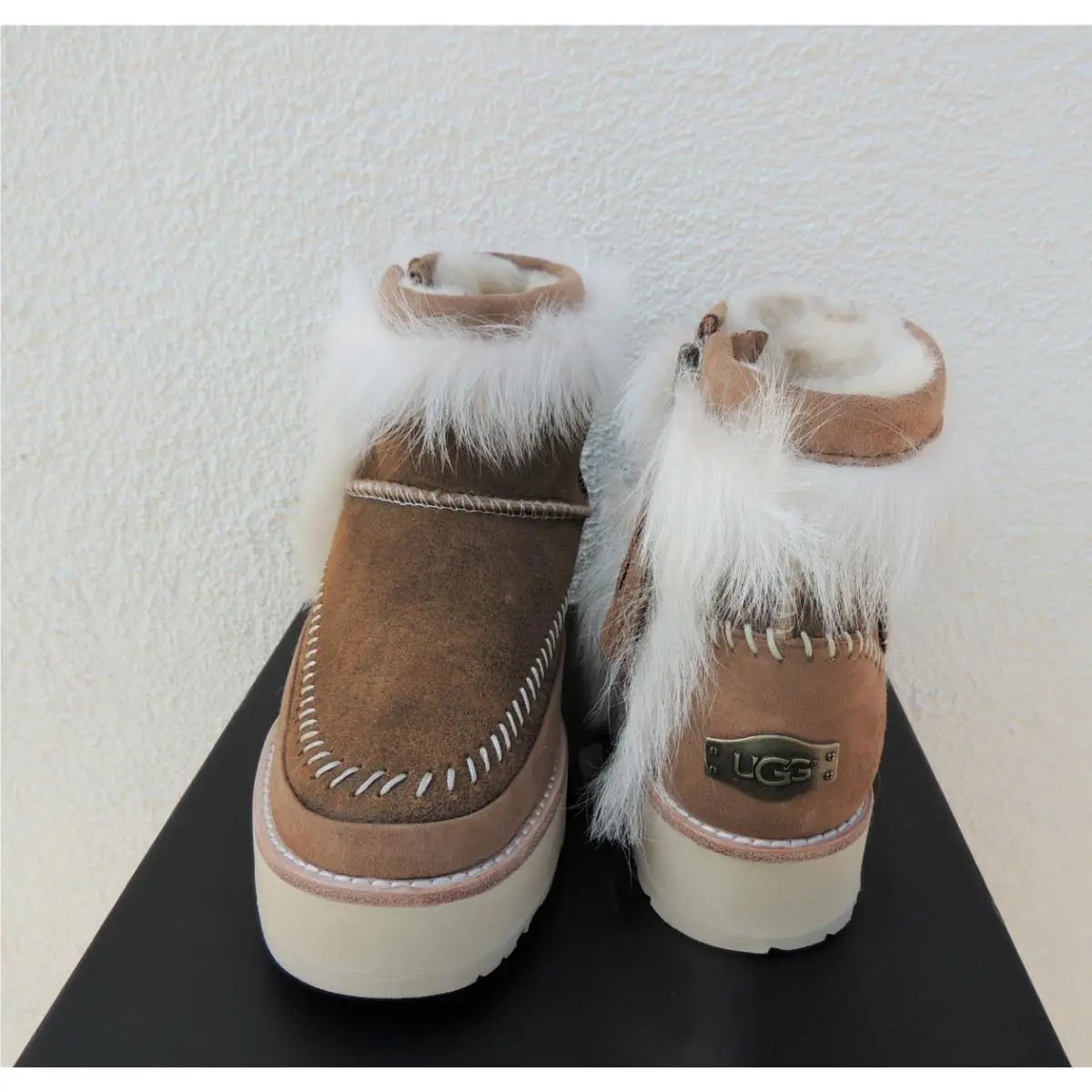 UGG shoes - UGG Fluff Punk Boot - Fluff Punk Boot - Chestnut (UPC: 192410197453) 3