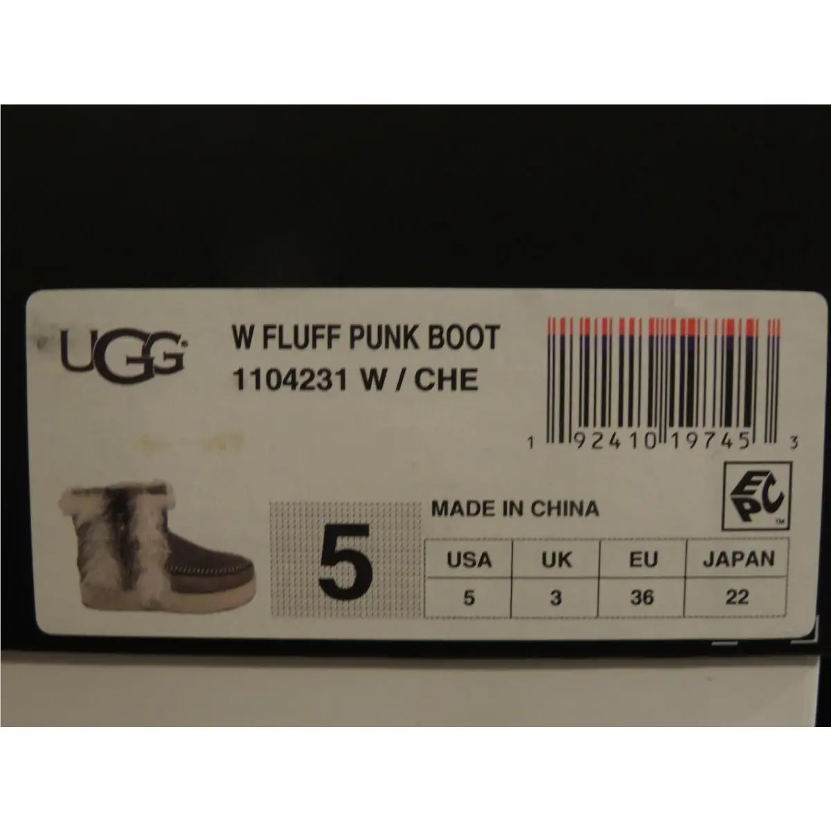 UGG shoes - UGG Fluff Punk Boot - Fluff Punk Boot - Chestnut (UPC: 192410197453) 7