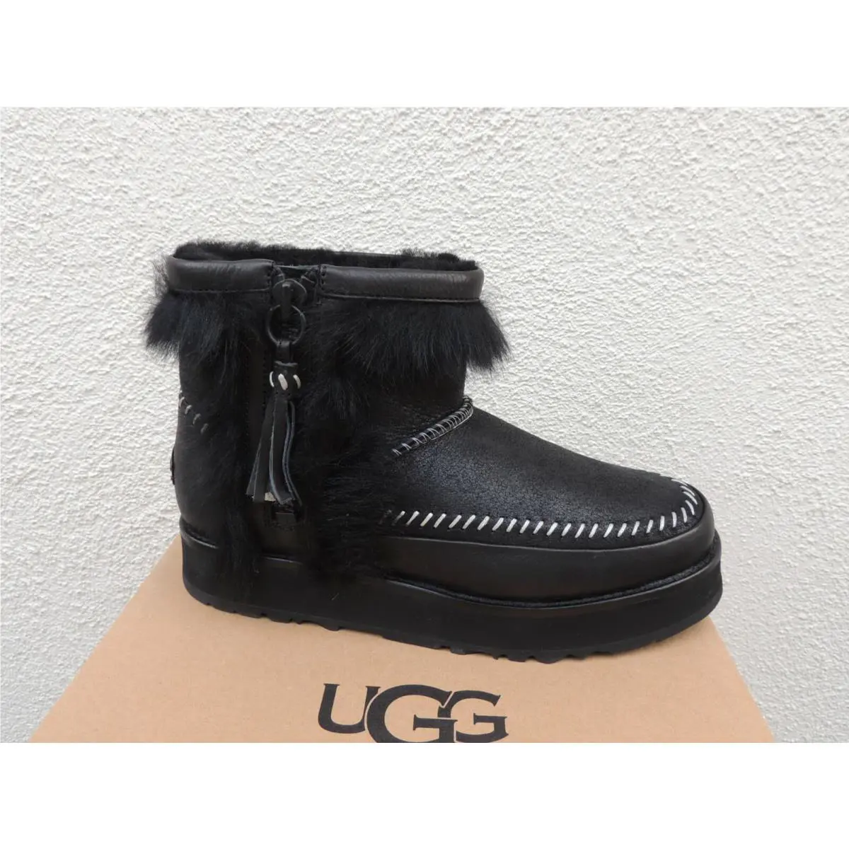 UGG shoes - UGG Fluff Punk Boot - Fluff Punk Boot - Black (UPC: 192410157129) 1