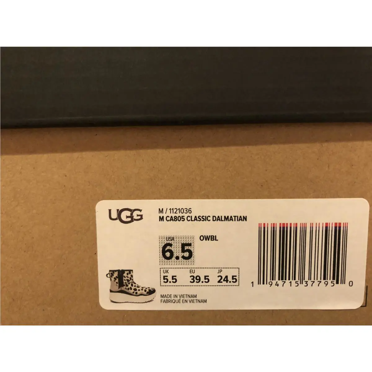 UGG shoes - UGG CA805 Classic Dalmatian - Classic Dalmatian - Black (UPC: 194715377950) 6