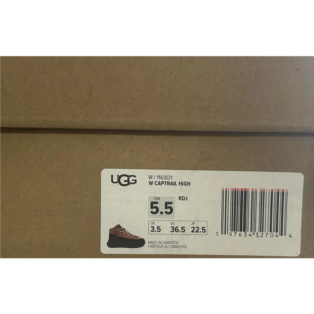 UGG shoes - UGG CapTrail - CapTrail - Red Jasper (UPC: 197634327044) 5