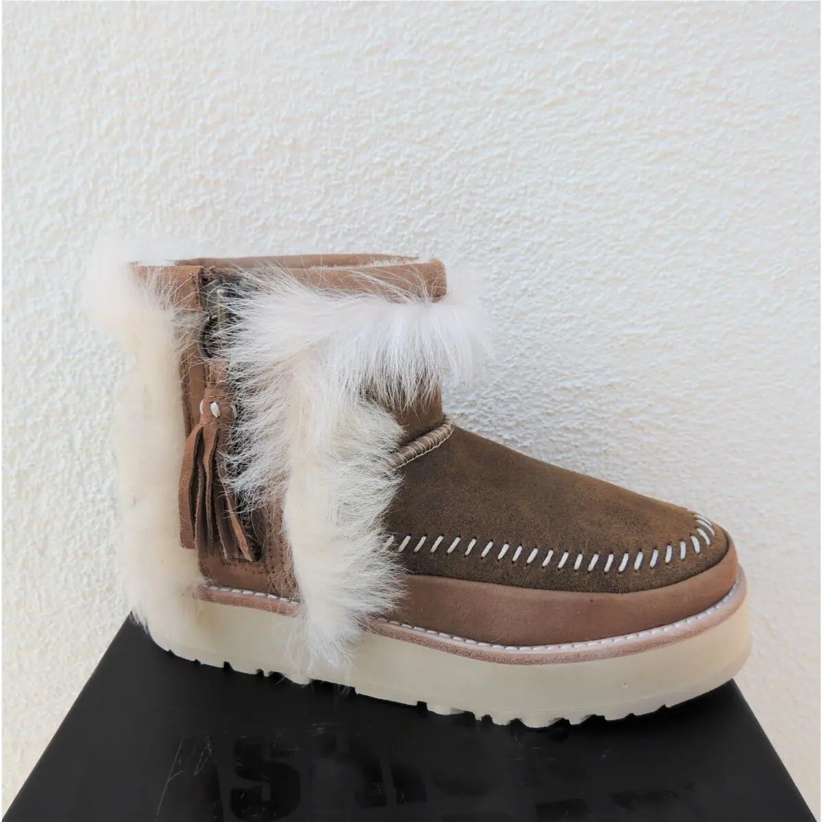 UGG shoes - UGG Fluff Punk Boot - Fluff Punk Boot - Chestnut (UPC: 192410197460) 1