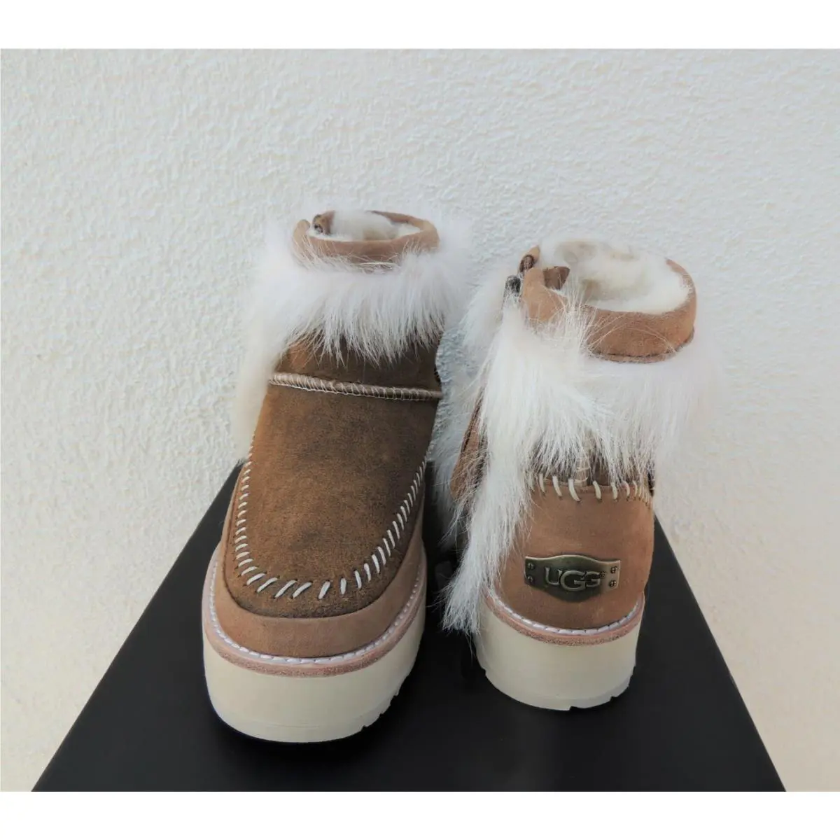 UGG shoes - UGG Fluff Punk Boot - Fluff Punk Boot - Chestnut (UPC: 192410197460) 3