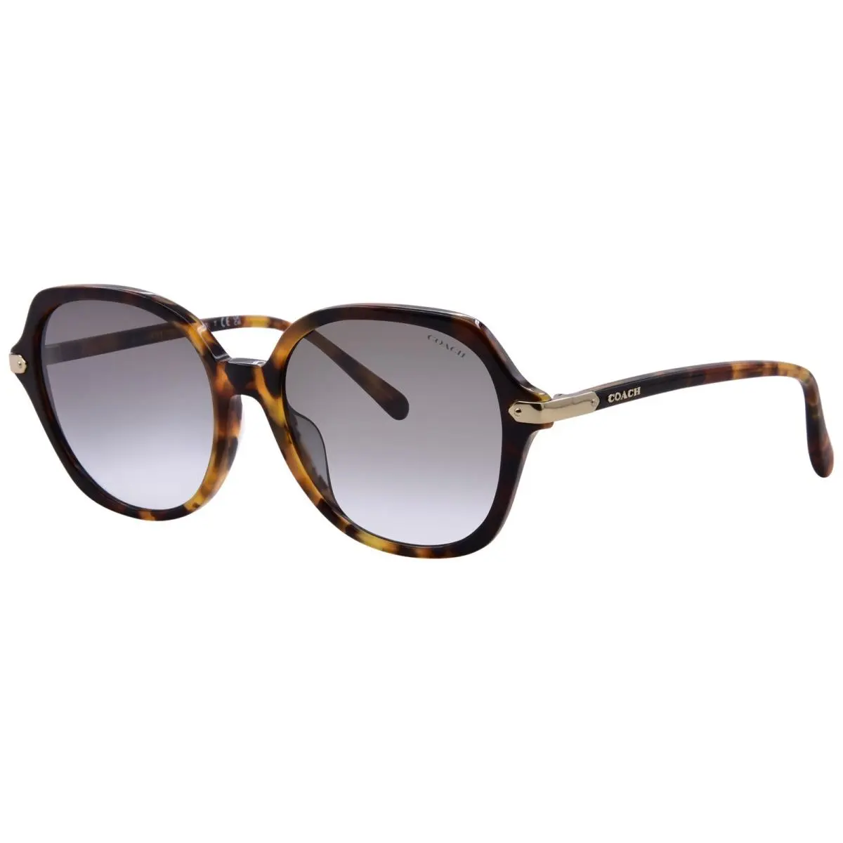 Coach CL825 HC8377U 577613 Sunglasses Women`s Black/grey Gradient 55mm
