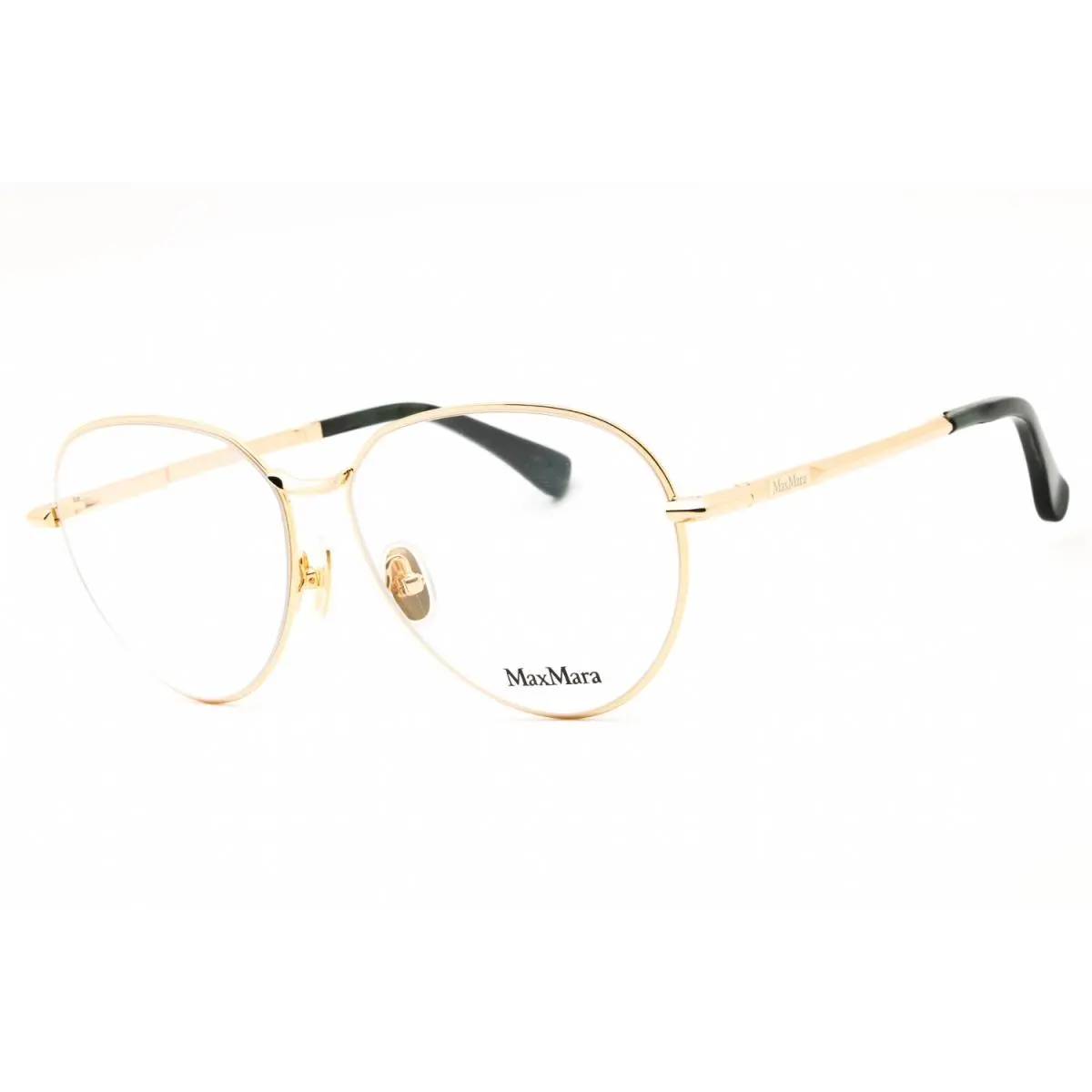 MM5178-030 Eyeglasses Gold Clear Lens 56mm Women by Max Mara