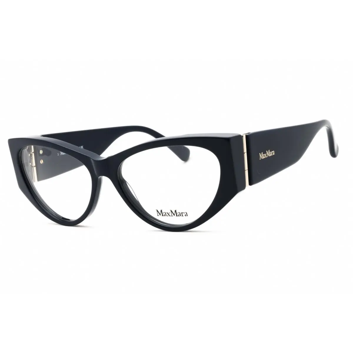 Max Mara MM5174 090 Eyeglasses Shiny Blue Frame 55mm