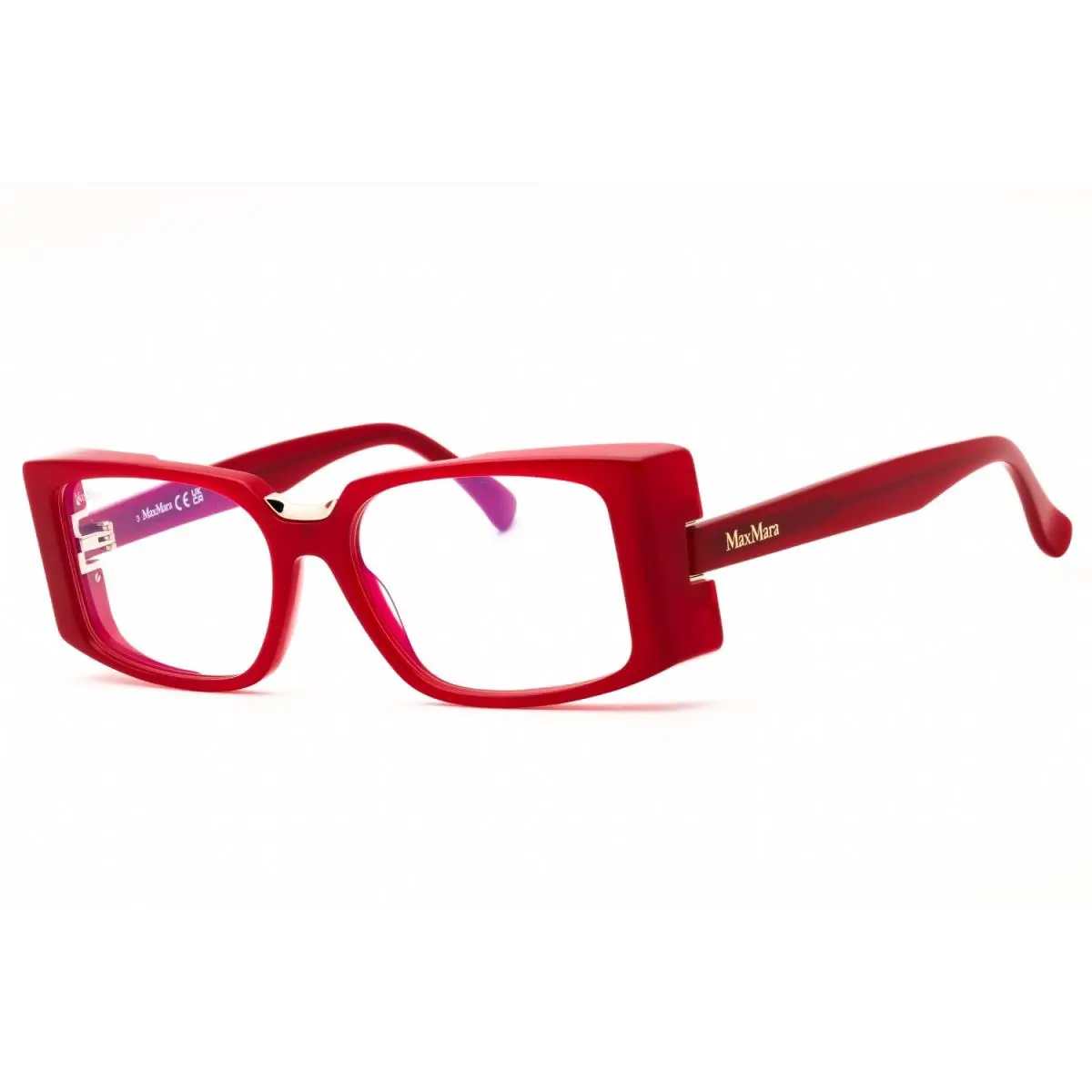 MM5157 B 066 Eyeglasses Shiny Red Frame 54mm by Max Mara