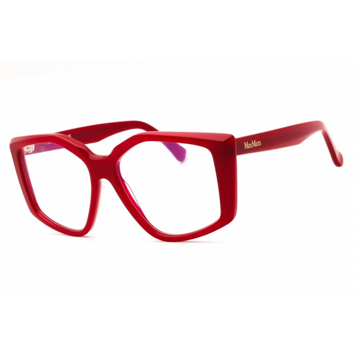 MM5162 B 066 Eyeglasses Shiny Red Frame 53mm by Max Mara